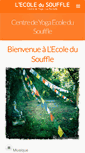 Mobile Screenshot of ecole-du-souffle.com