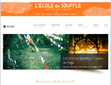 Tablet Screenshot of ecole-du-souffle.com